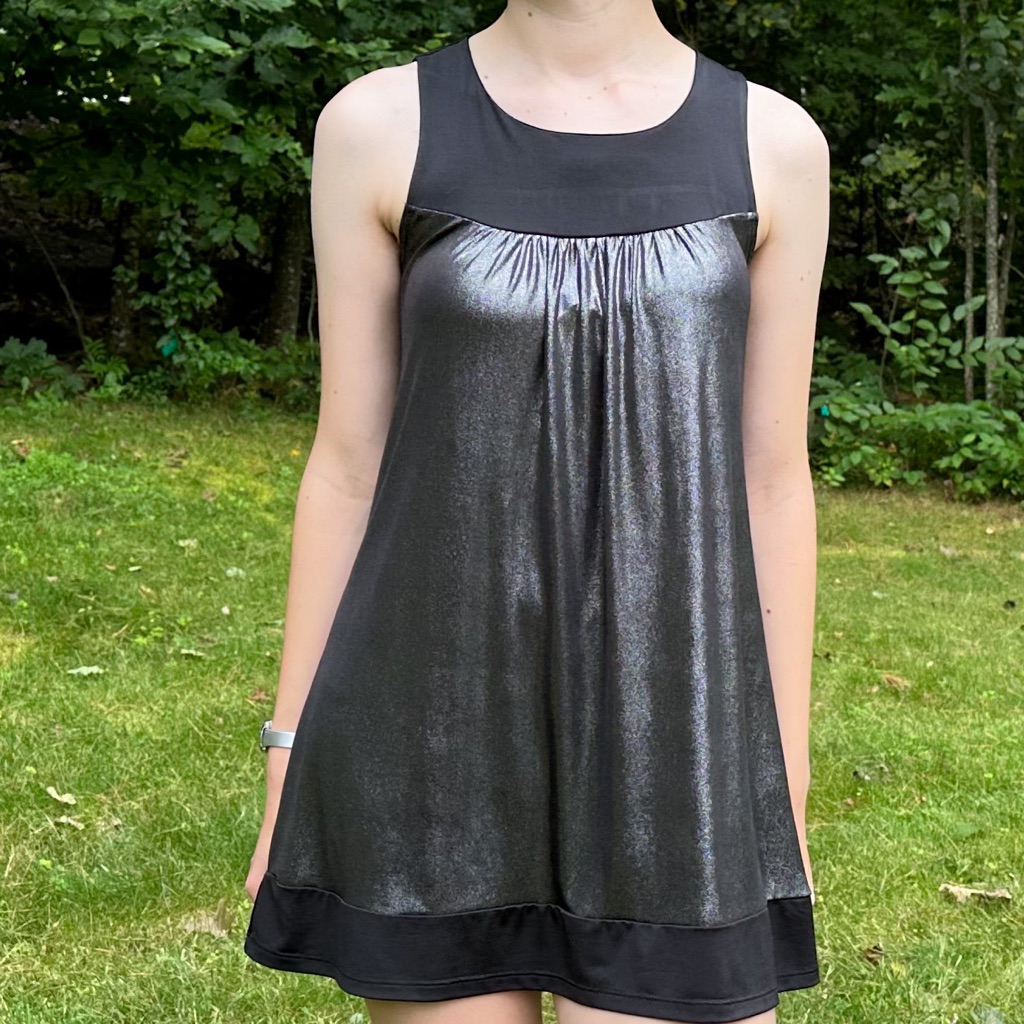 Body Central Metallic Silver Minidress, S.